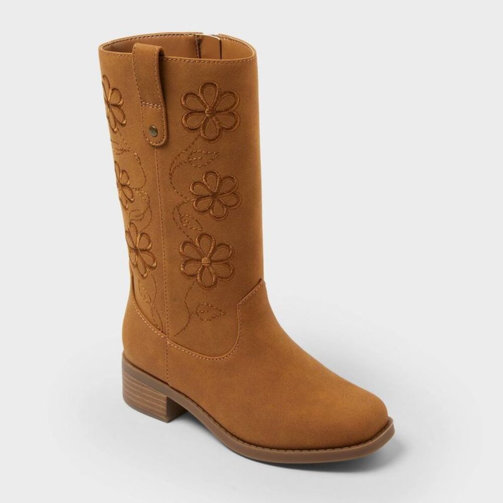 Kids' Cypress Stove Pipe Boots - Cat & Jack Brown 1